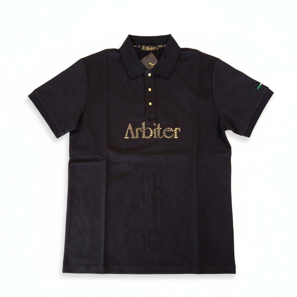 Men's Arbiter Vito Golfer in black, featuring a classic design and comfortable fit, ideal for golf enthusiasts.