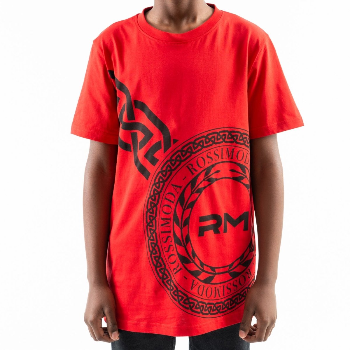 Rossimoda Junior Nesso Tee Red/Black - Shazem - KIDS T - SHIRTS - ROSSIMODA