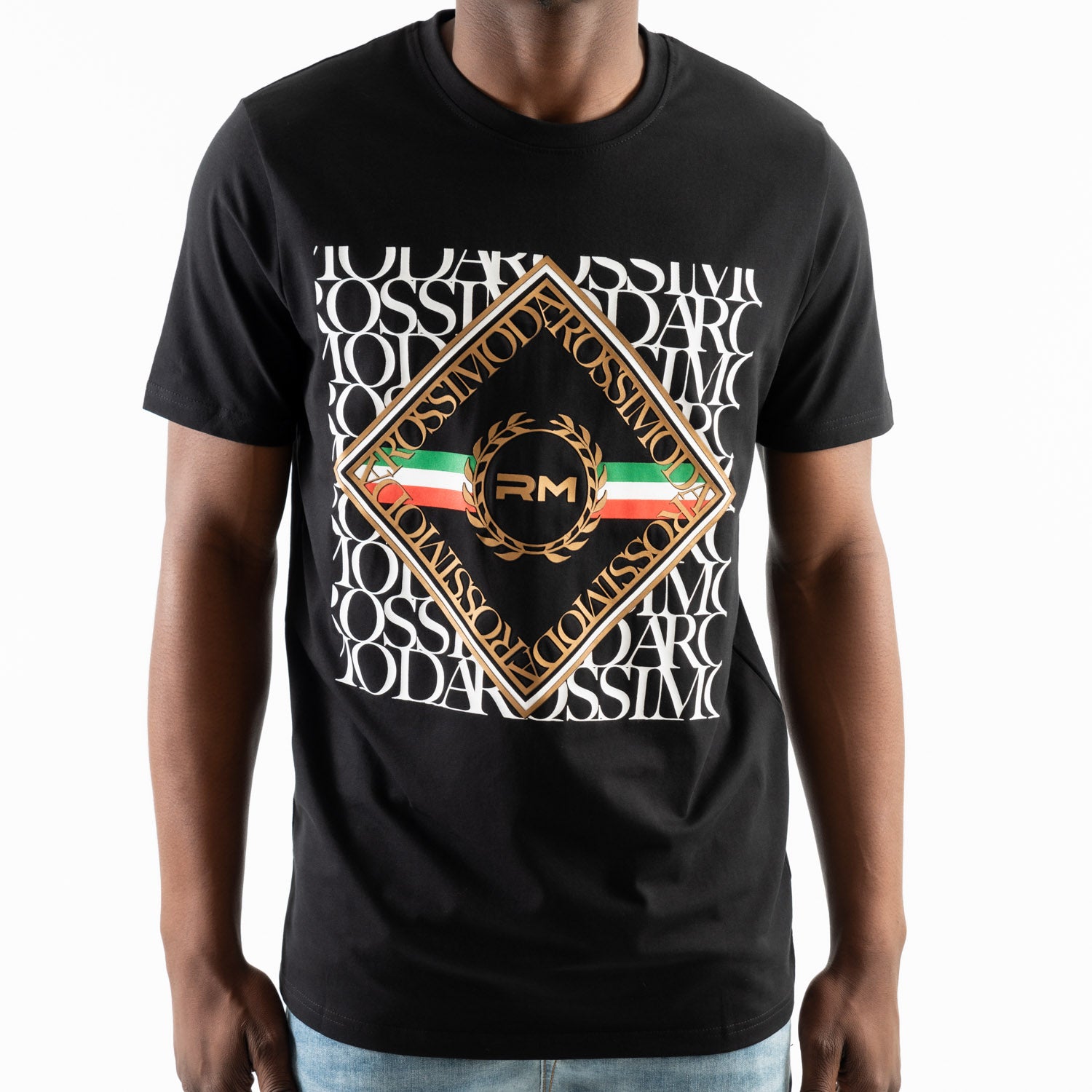 ROSSIMODA CM MILANO PIAZZA TEE BLACK - Shazem