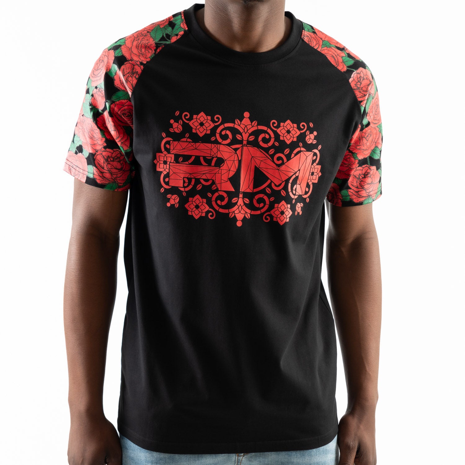ROSSIMODA CM ROSE GARDEN TEE BLACK/RED - Shazem