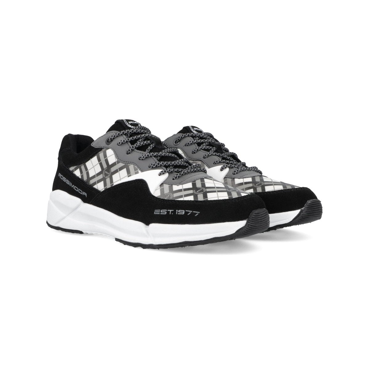 Rossimoda Sneaker Racer Black Grey - Shazem - MENS SNEAKERS - ROSSIMODA