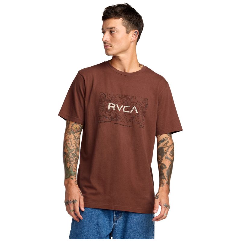 RVCA CM TOPO TEE RED - Shazem