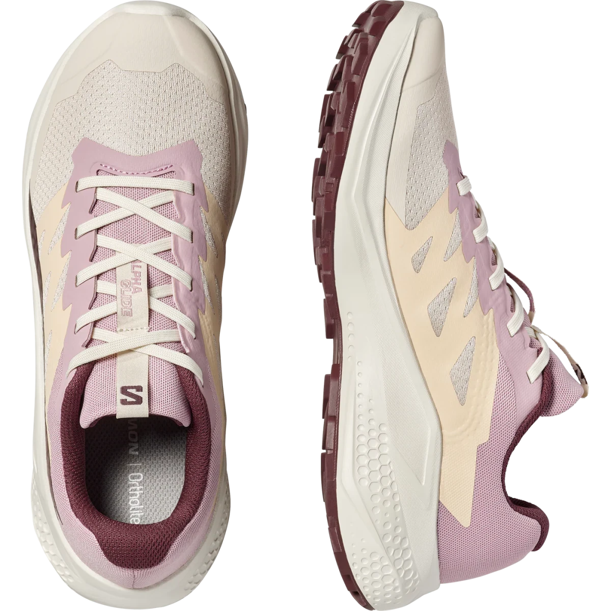 Salomon Alphaglide Tapioca/Dawn Pink/Huckleberry - Shazem - WOMENS SNEAKERS - SALOMON