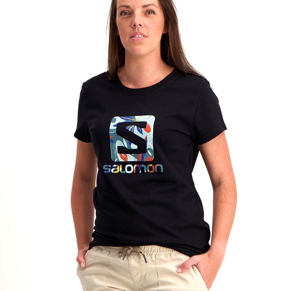 Salomon SLL7662 Tee Black - Shazem - WOMENS T - SHIRTS - SALOMON