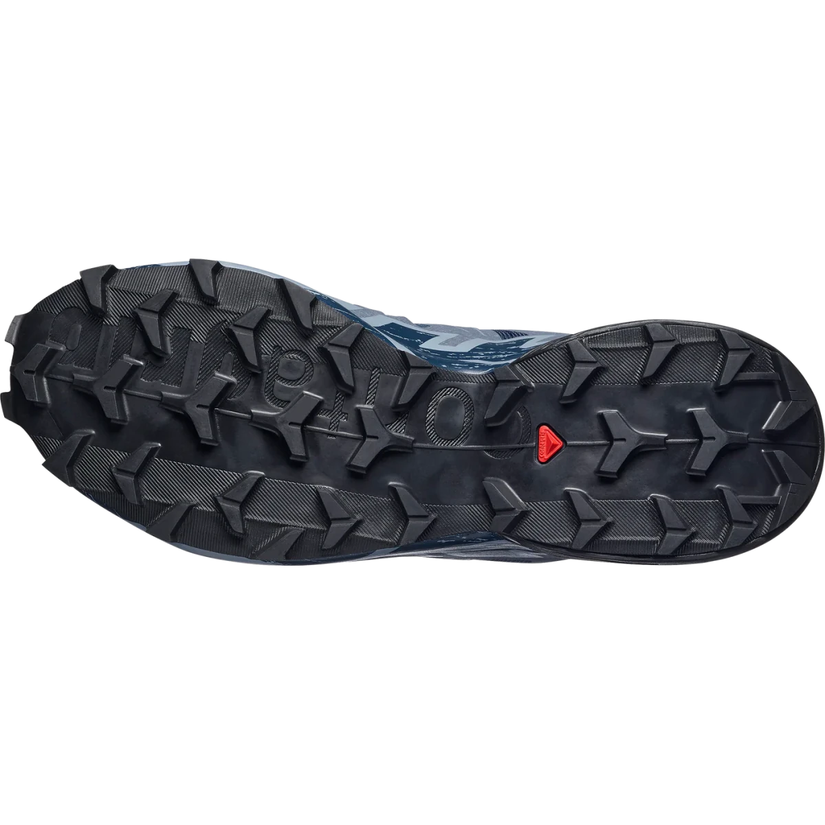 Women's Salomon Speedcross 6 sneakers in Spellbound, black, and Tradewinds colorway, featuring rugged trail running design.