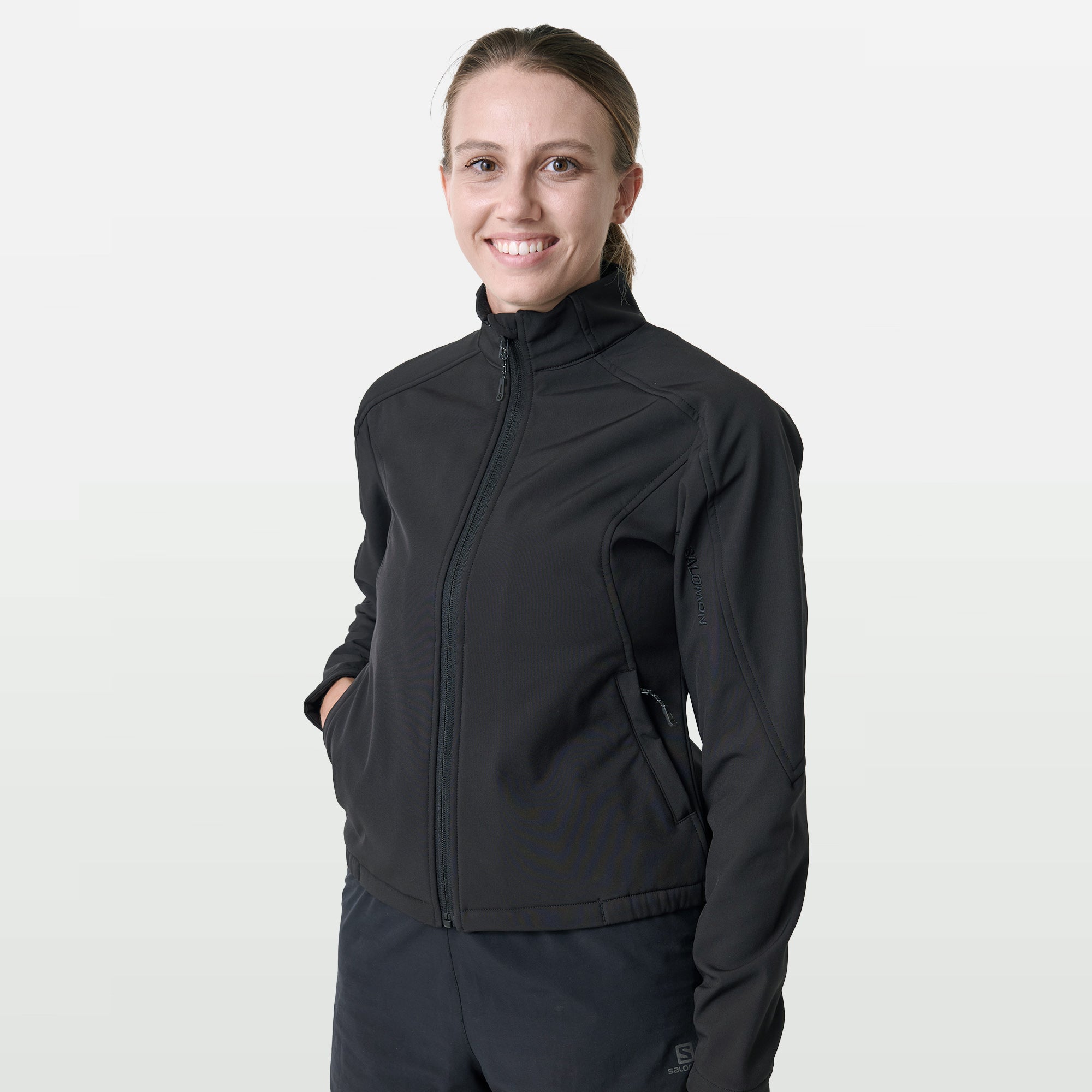 SALOMON CL RAVEN SOFTSHELL JACKET BLACK - Shazem