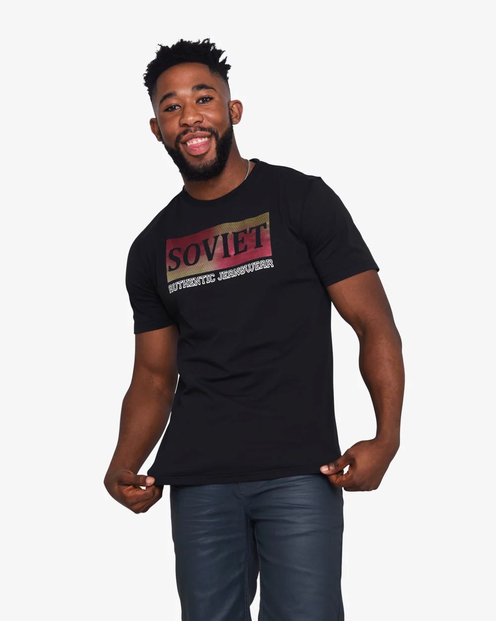 SOVIET CM DOMAIN TEE BLACK