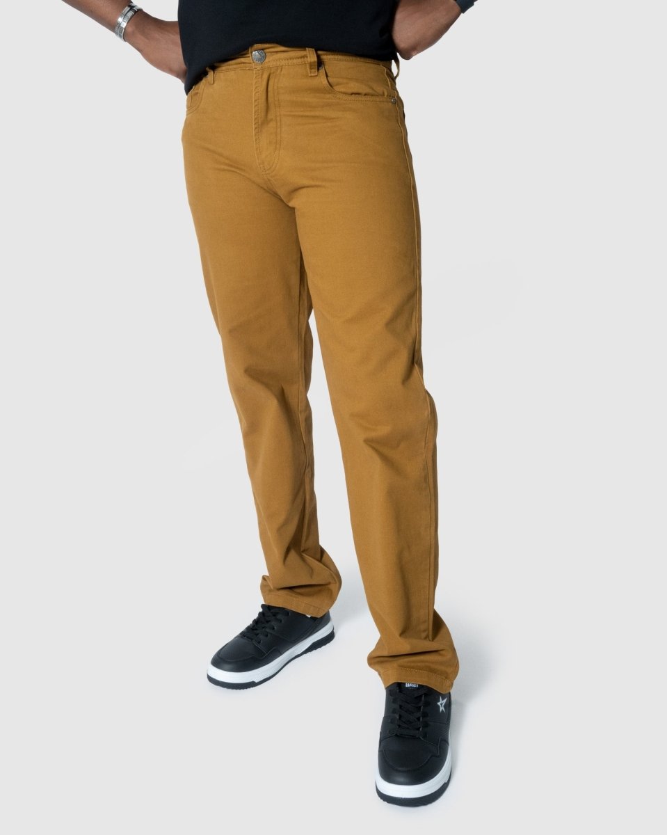 Soviet Voyager 2 No5 Mustard men's jeans in a stylish mustard color with a classic fit and modern design.