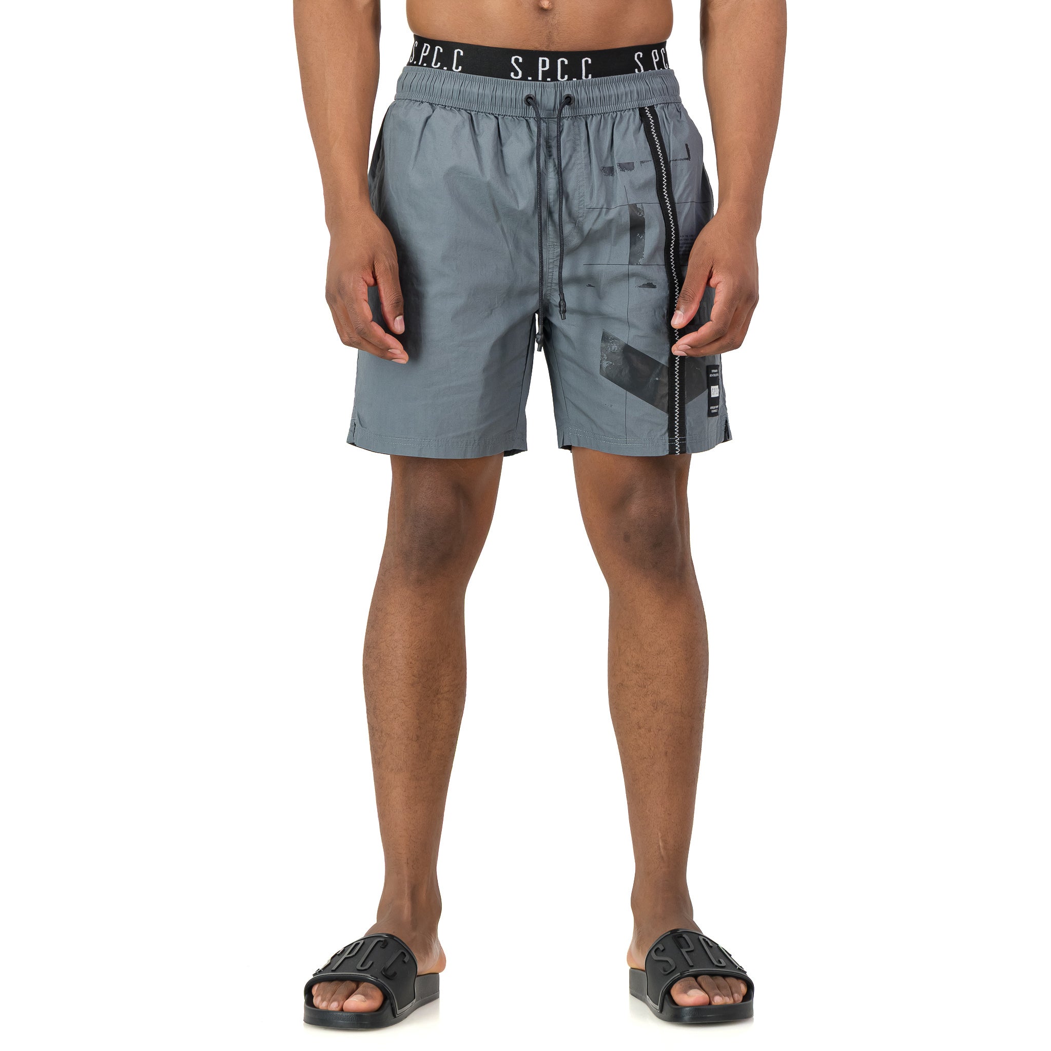 SPCC CM ORBIT POOL SHORT BLUE GREY - Shazem