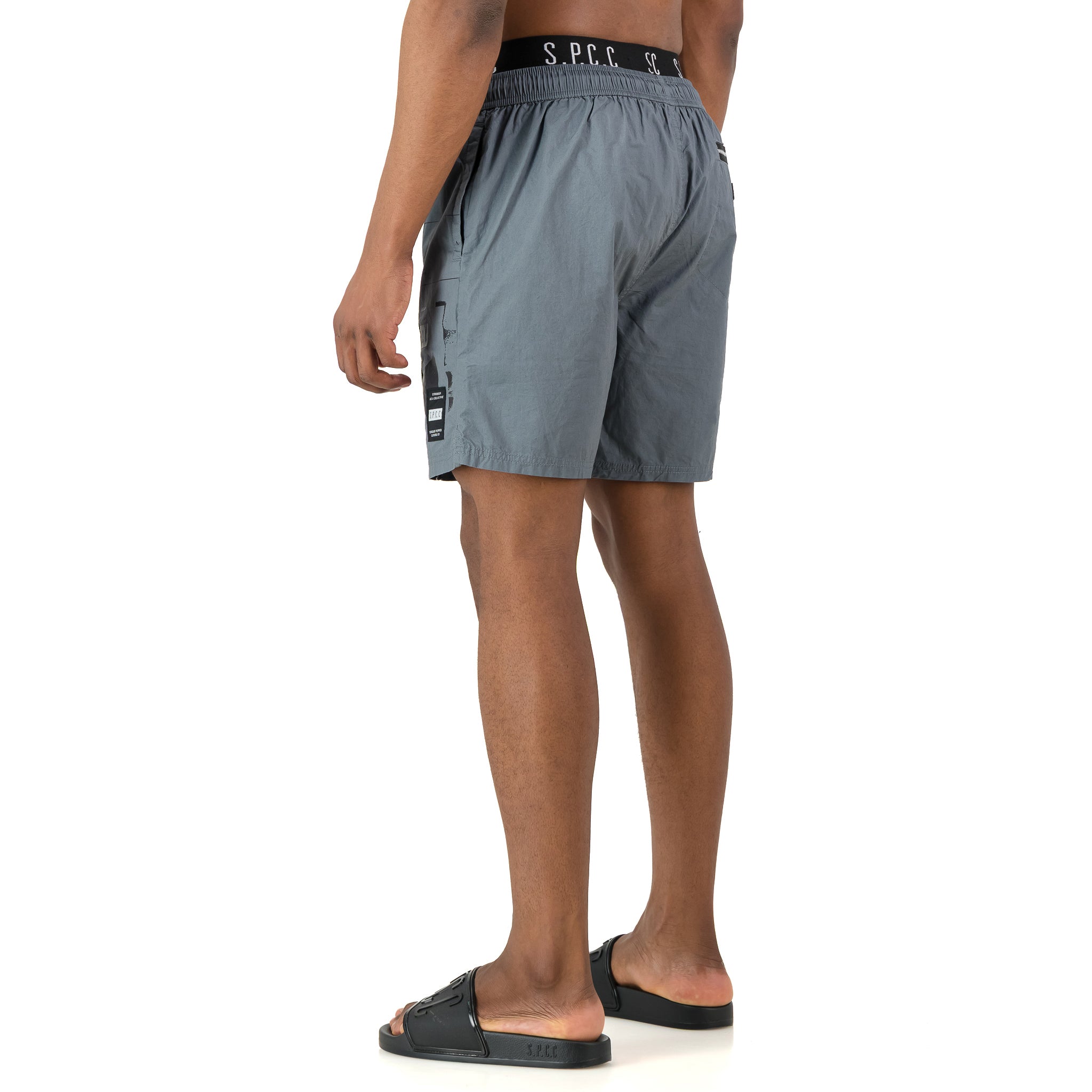 SPCC CM ORBIT POOL SHORT BLUE GREY - Shazem