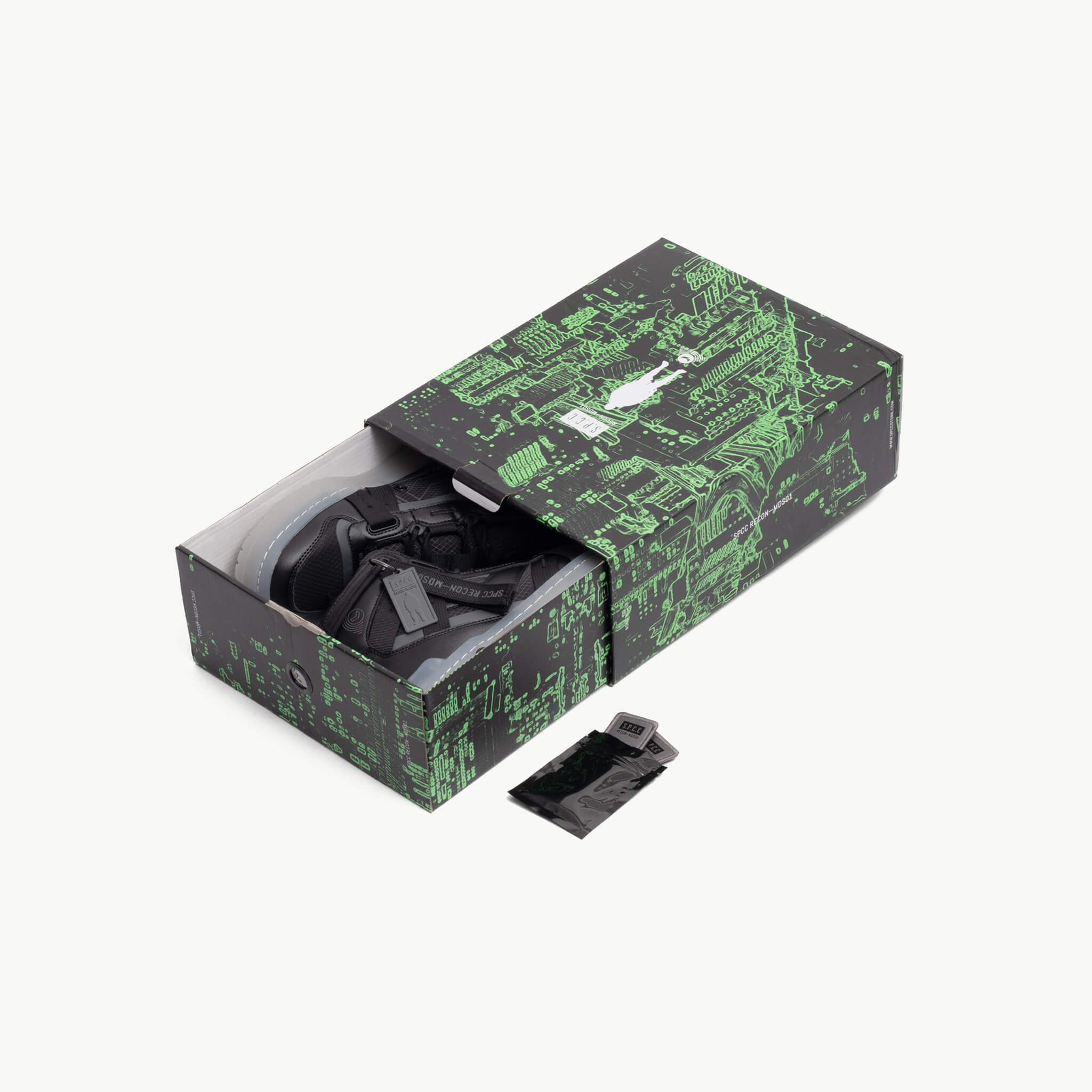 SPCC FM RECON SAIBOT HI SNEAKER BLACK - Shazem