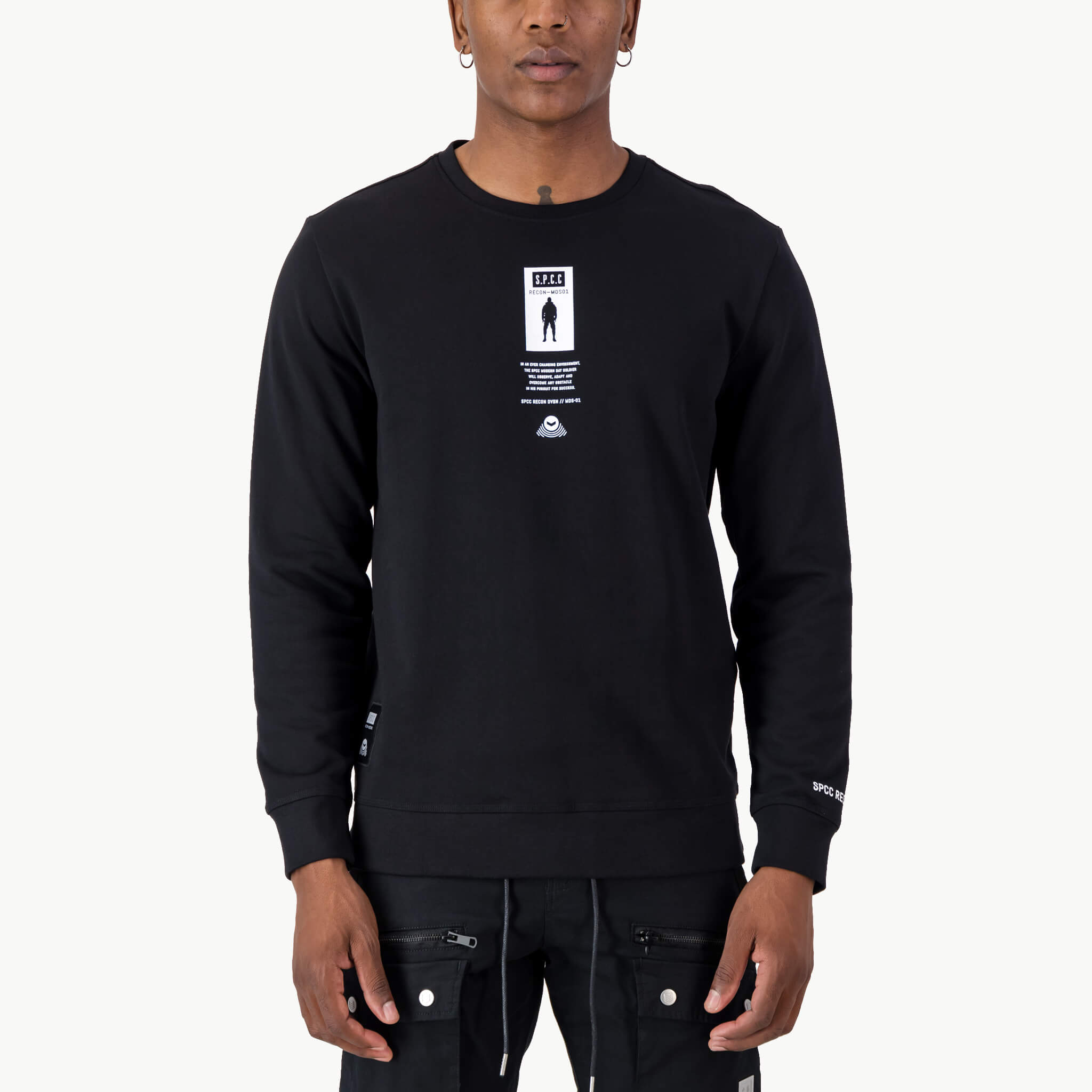 SPCC CM CORPORAL SWEATER BLACK - Shazem