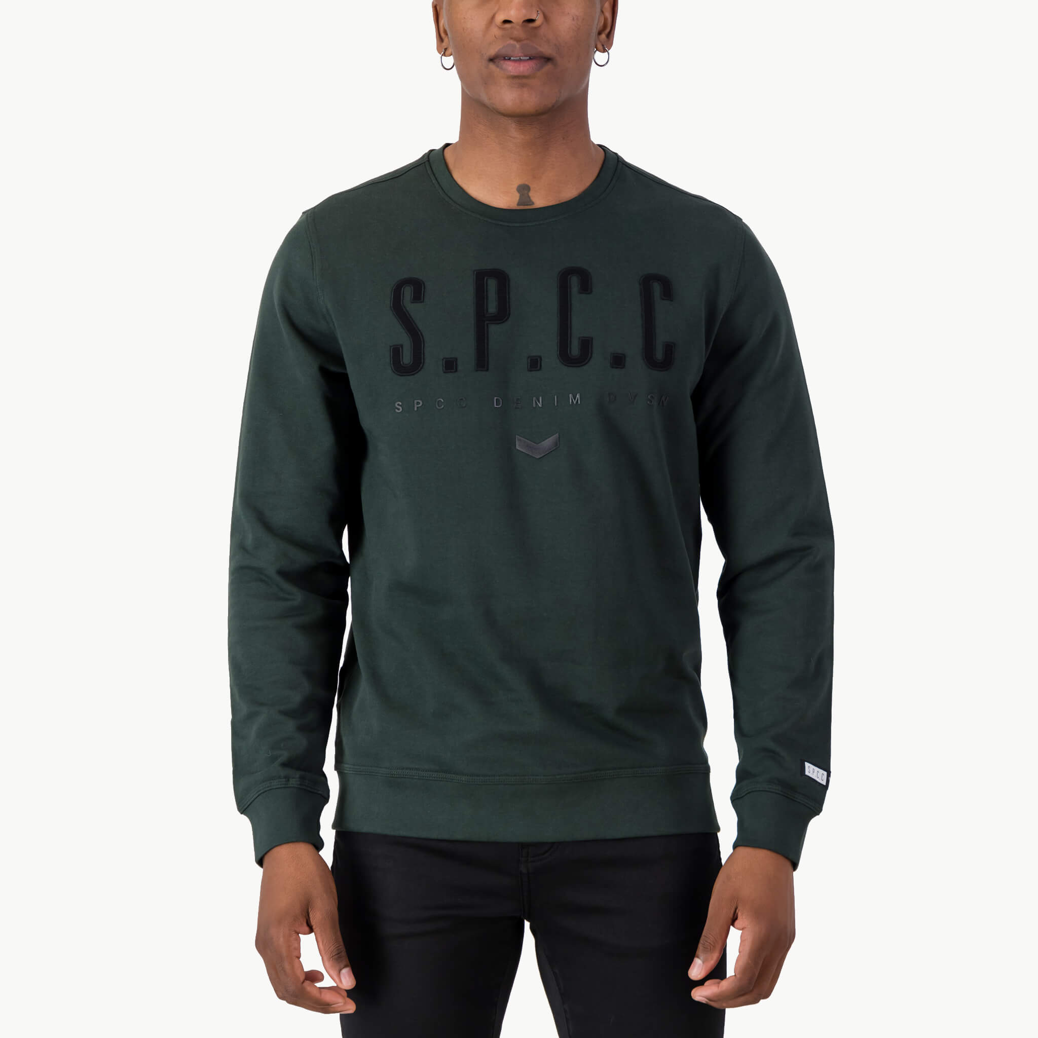 SPCC CM LINTON SWEATER DARK FATIGUE - Shazem