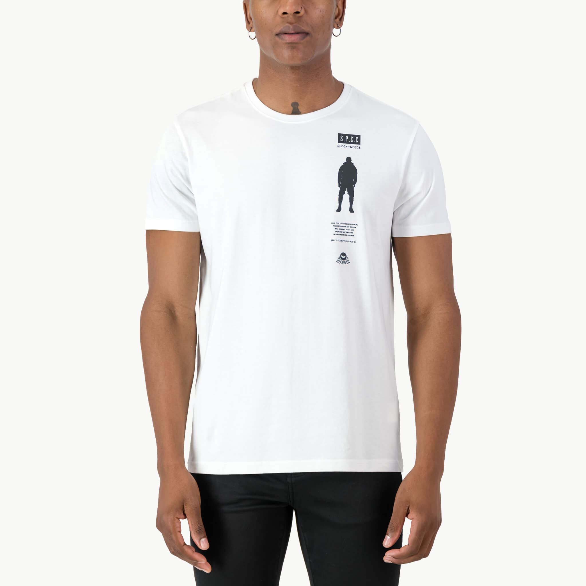 SPCC CM RECON BLOCKADE TEE WHITE - Shazem