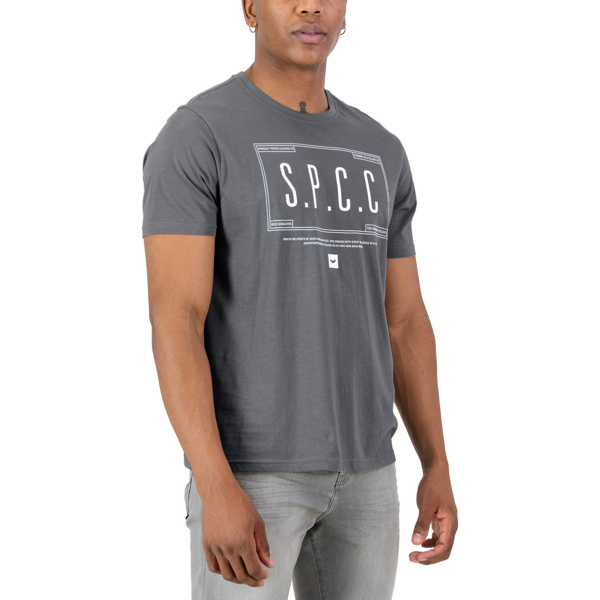 SPCC CM MILLICA TEE BLUE GREY - Shazem