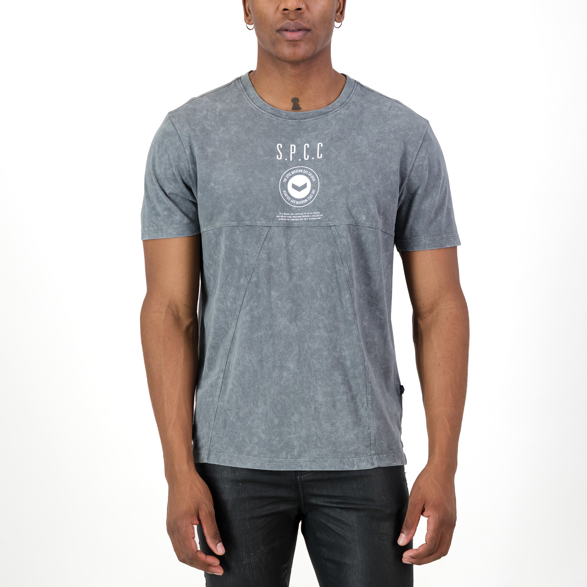 SPCC CM RODGERS TEE BLUE GREY - Shazem