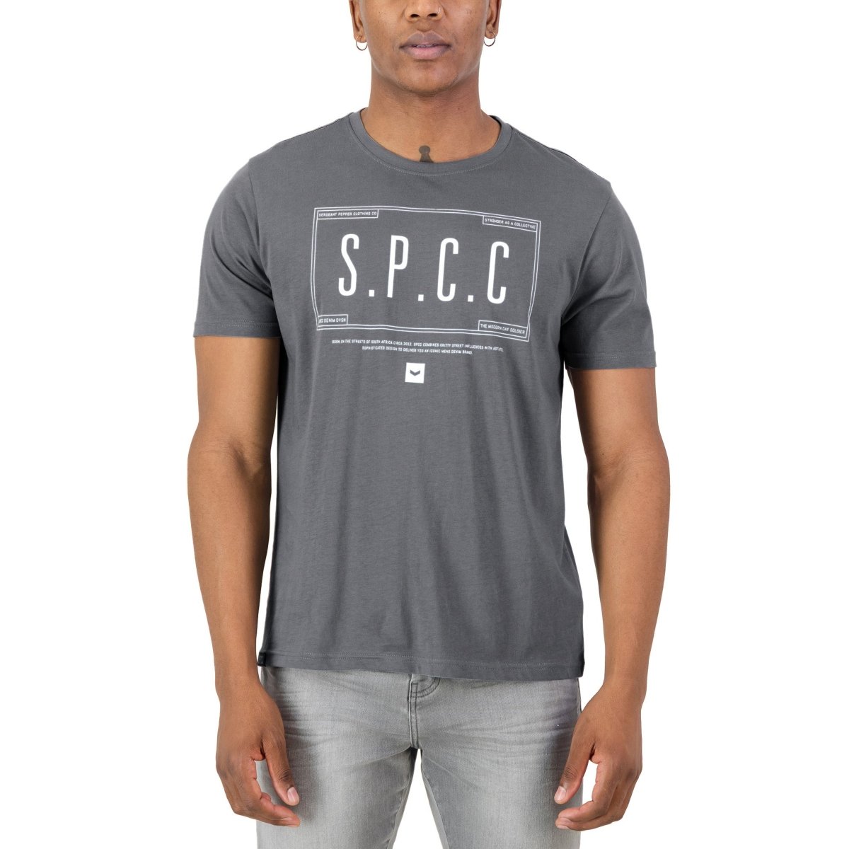 SPCC Millica Tee Blue Grey - Shazem - MENS T - SHIRTS - SPCC