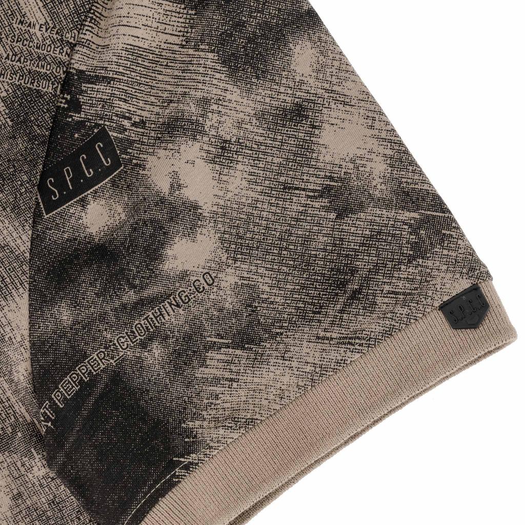Men's SPCC Ronan Golfer in stone color, showcasing a casual men's golf shirt with a classic design and comfortable fit.