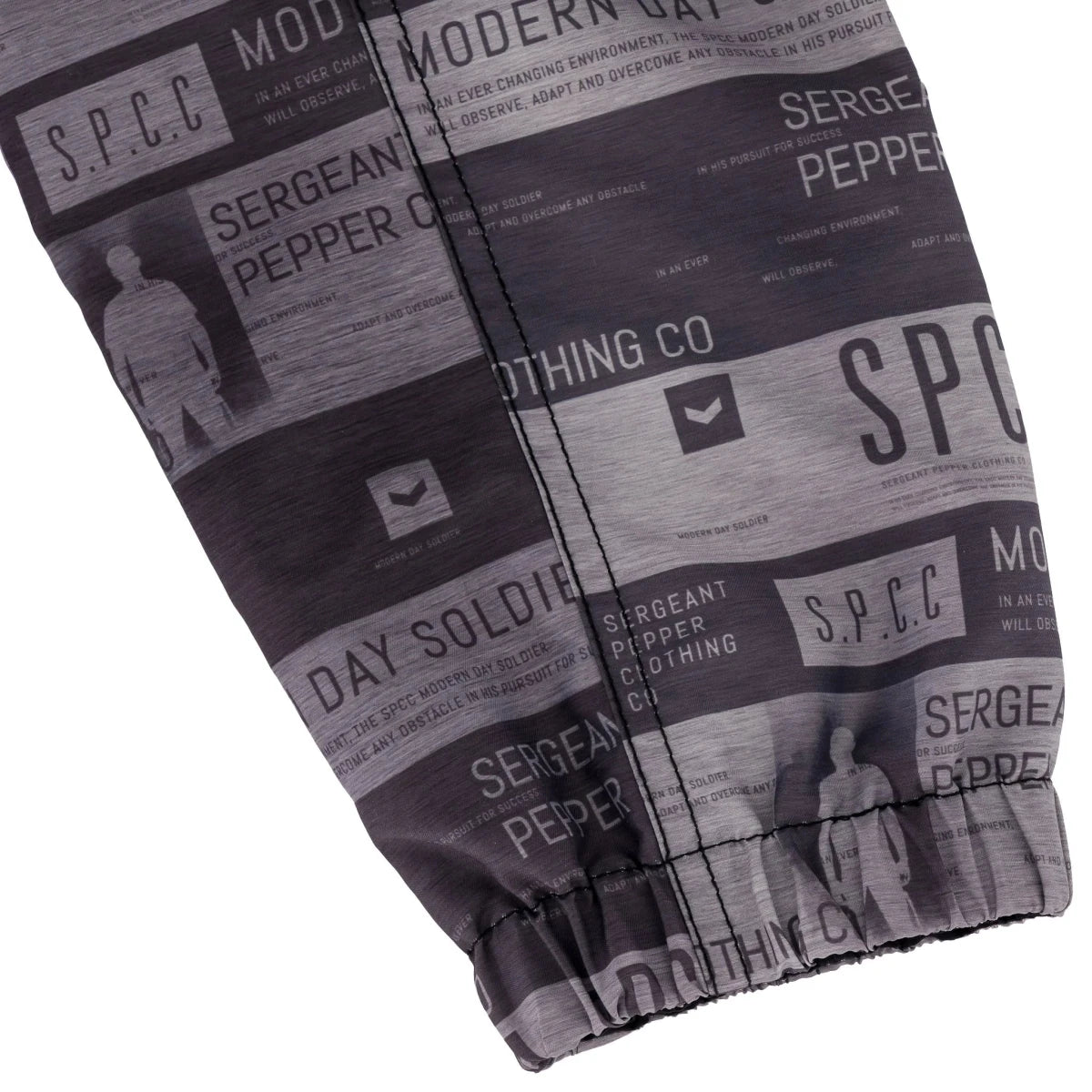 Black SPCC Rowan men's jacket featuring a sleek design and front zipper, perfect for casual and stylish wear.