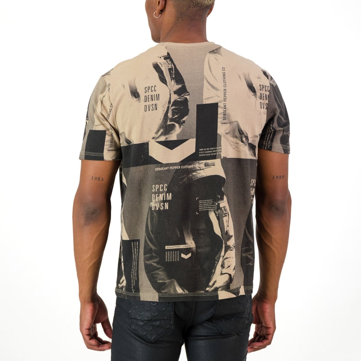 SPCC Taupin Tee Brown - Shazem - MENS T - SHIRTS - SPCC