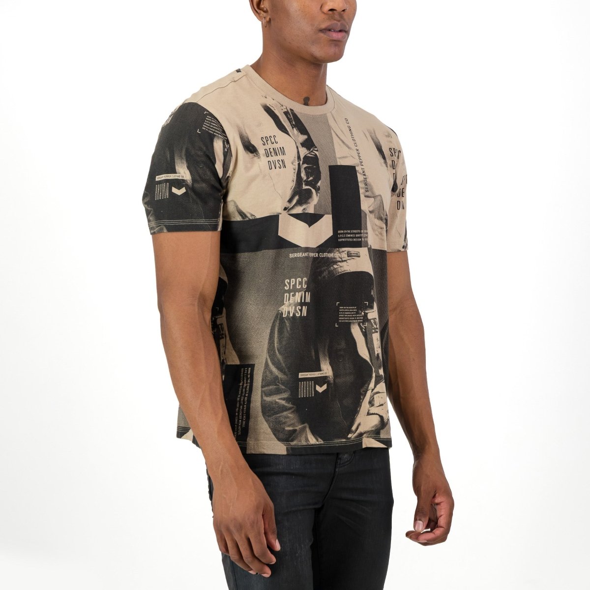 SPCC Taupin Tee Brown - Shazem - MENS T - SHIRTS - SPCC