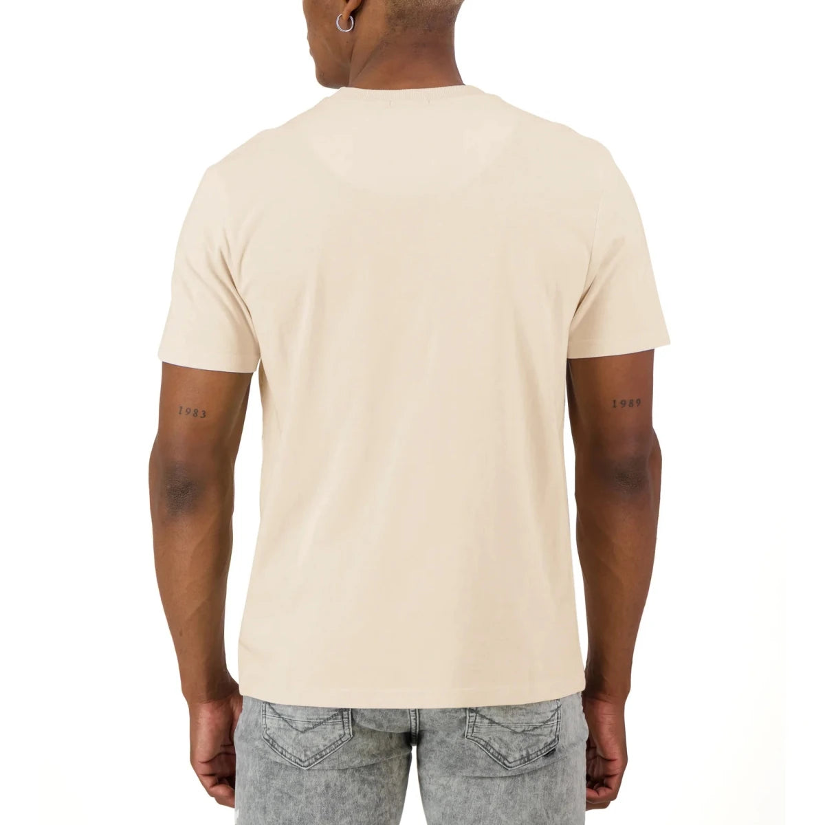 SPCC Tobias Te Tee Off White men's T-shirt featuring a casual fit with graphic design on the front.
