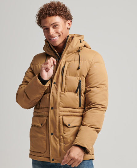 SUPERDRY CM MICROFIBRE EXPEDITION PARKA SANDSTONE - Shazem