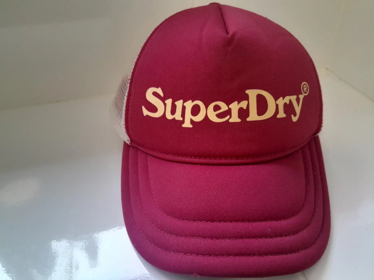 Superdry Vintage Brand Mark Trucker Cap Dark Red - Shazem - UNISEX HEADWEAR - SUPERDRY