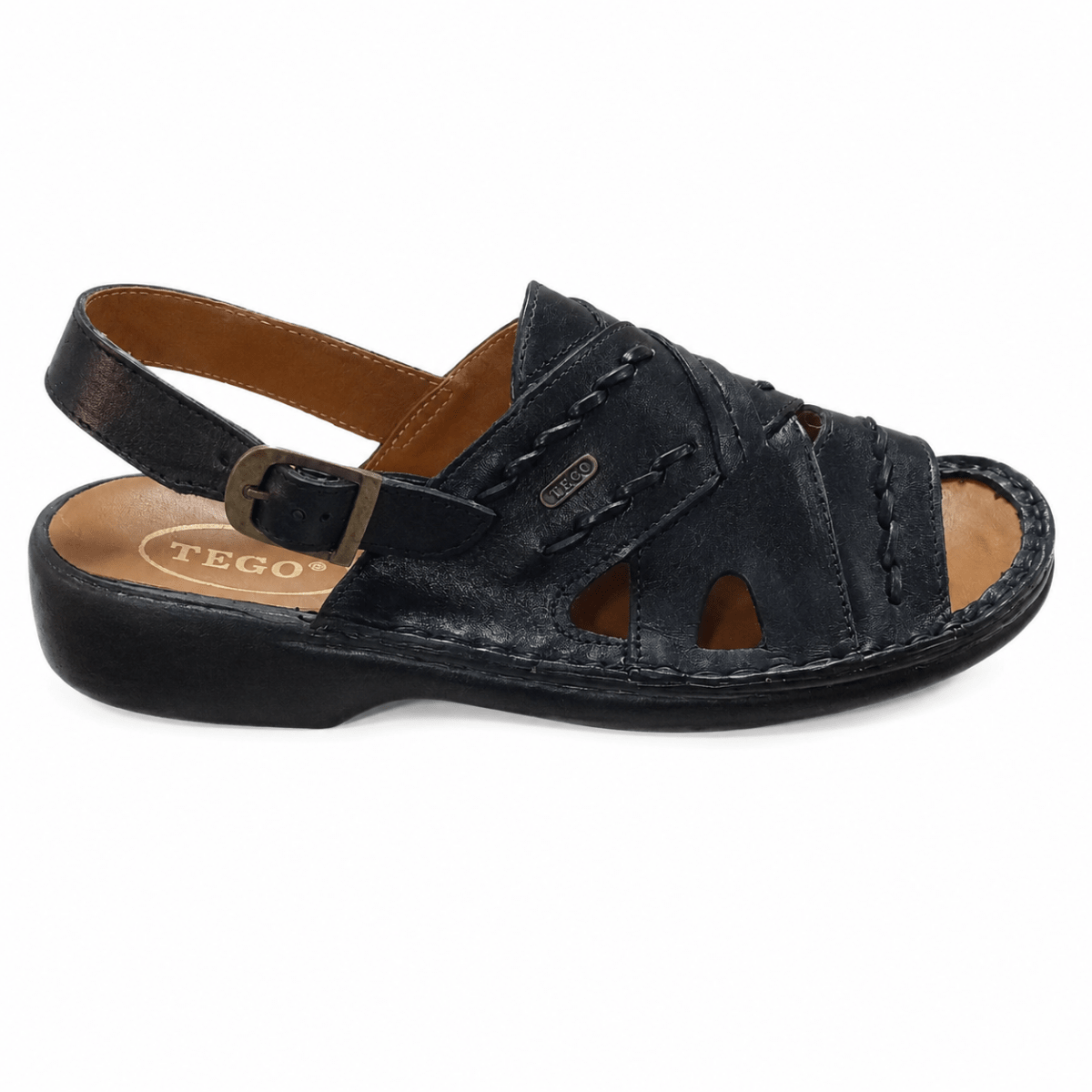 Tego Sandal Black (D045) - Shazem - MENS SANDALS - TEGO