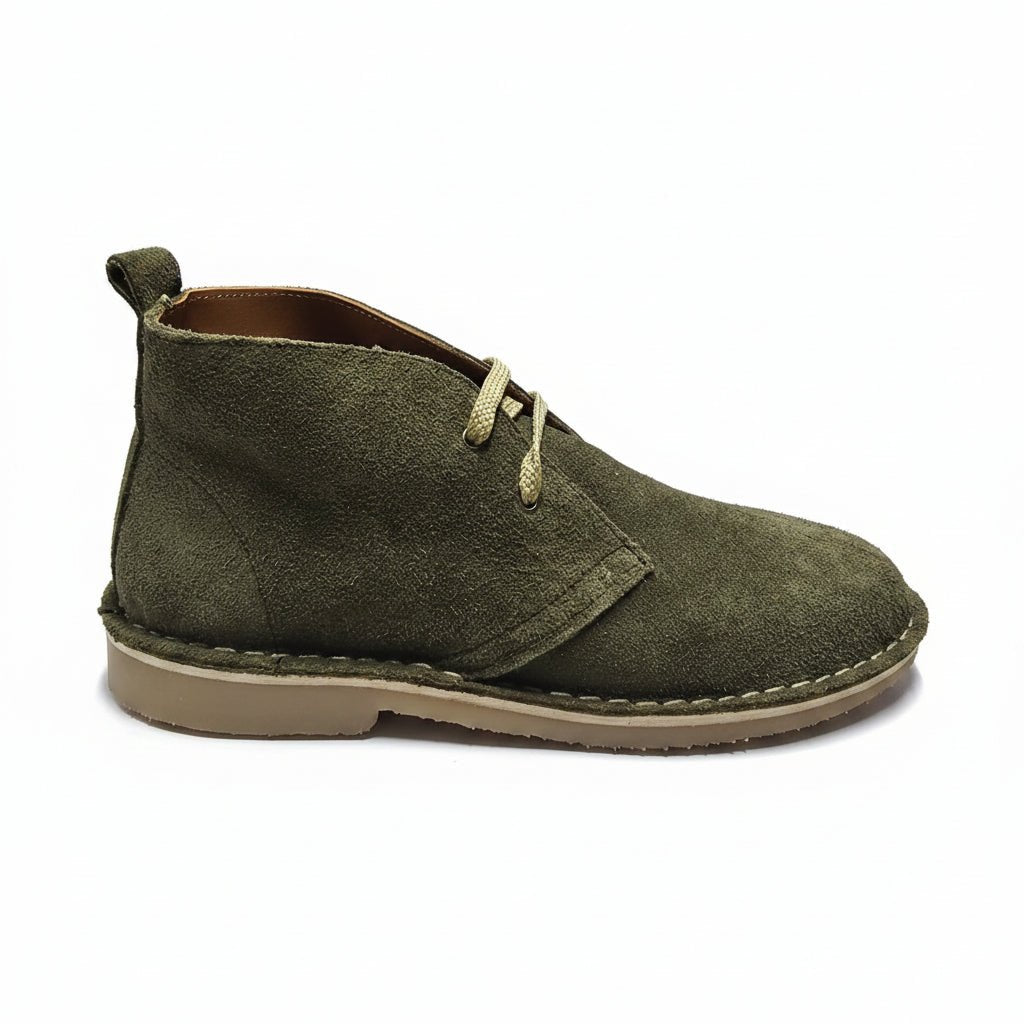 Tego Vellies - Suede Boot - Olive (MSD212) - Shazem - MENS BOOTS - TEGO