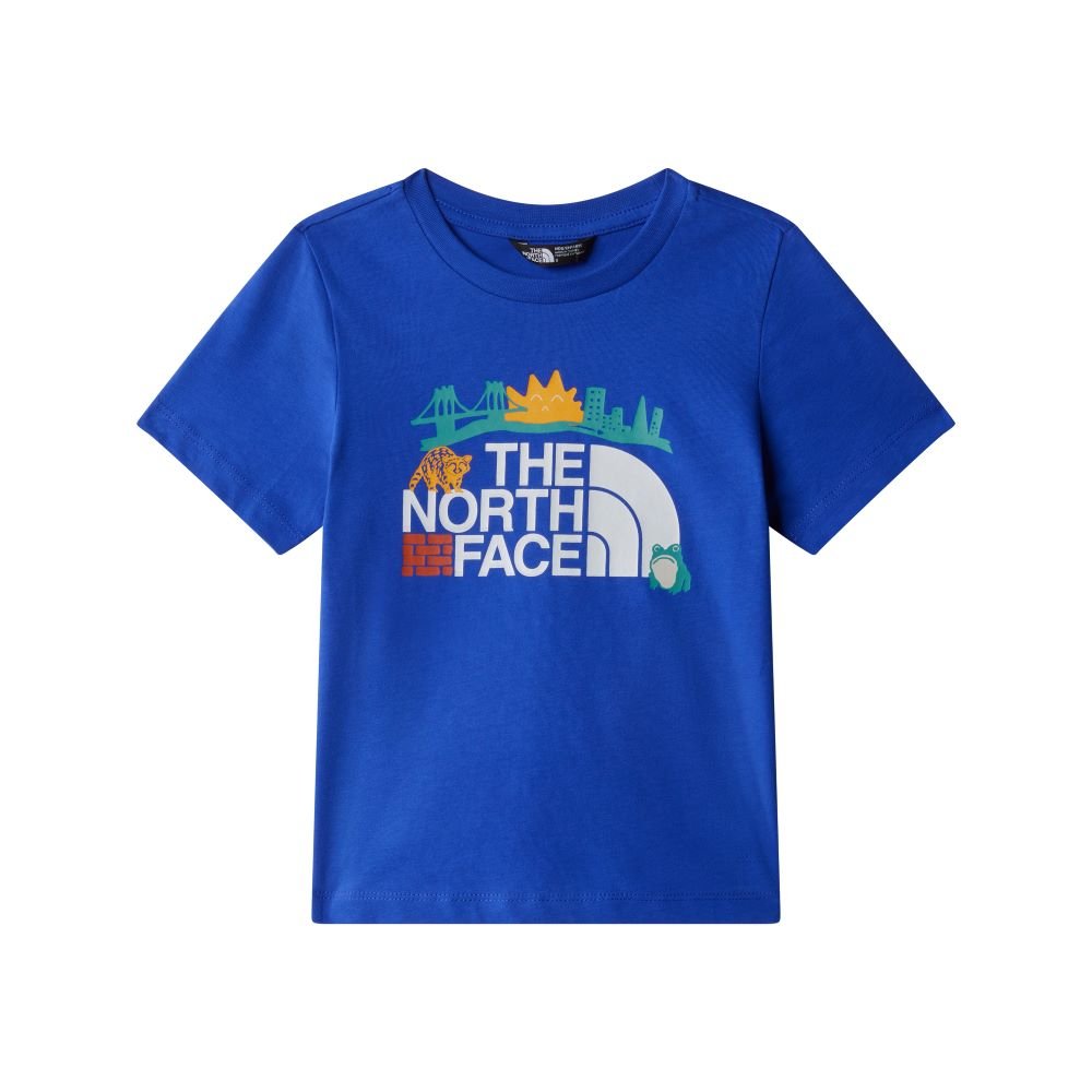 The North Face Kids Trail Map Graphic Tee Blue - Shazem - KIDS T - SHIRTS - THE NORTH FACE