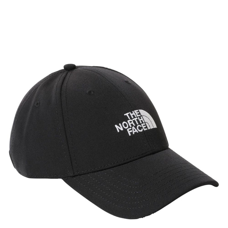 The North Face Recycled 66 Classic unisex hat in black and white, casual headwear with a branded logo on the front.